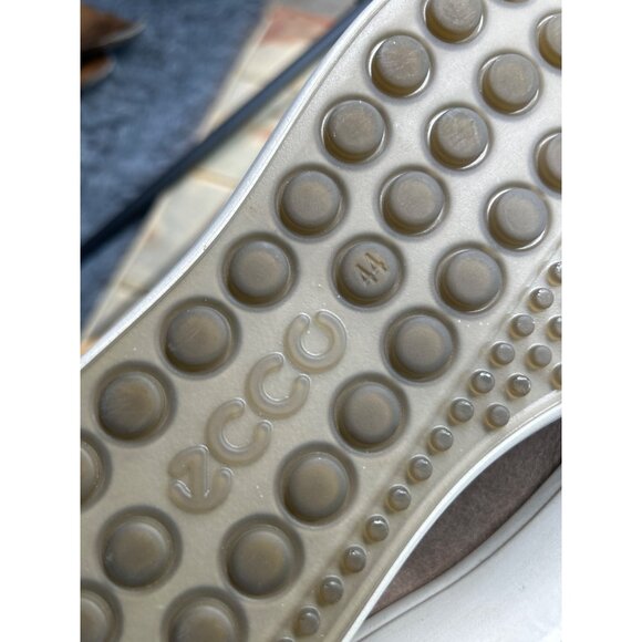 Ecco Mens Soft 7 LaceUp Sneakers Size 10 10.5 Distressed Stone Taupe Leather - Picture 8 of 9